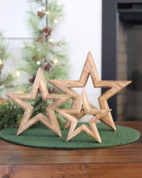 Mango Wood Star Cutout