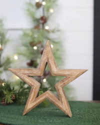 Mango Wood Star Cutout