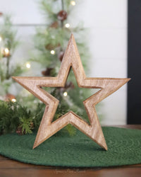 Mango Wood Star Cutout