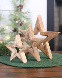 Mango Wood Star Cutout
