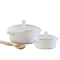 Stoneware Covered Casserole