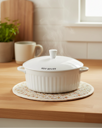 Stoneware Covered Casserole
