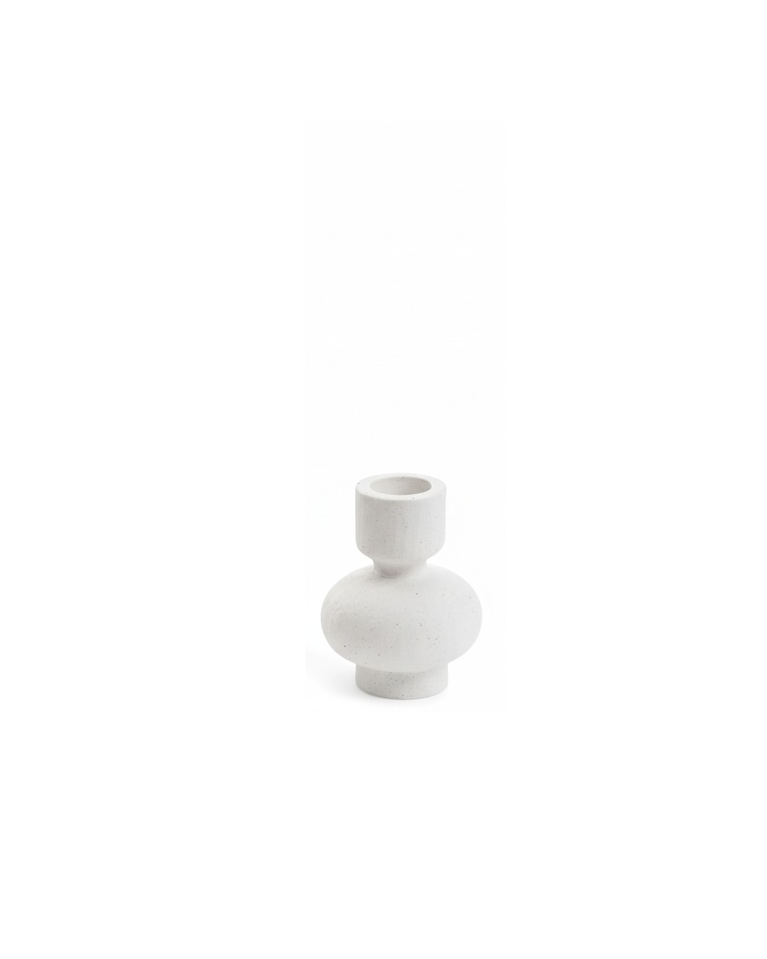 Ceramic Chalk White Candle Holder