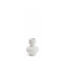 Ceramic Chalk White Candle Holder