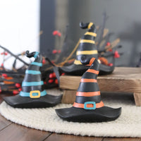Striped Resin Witch Hat