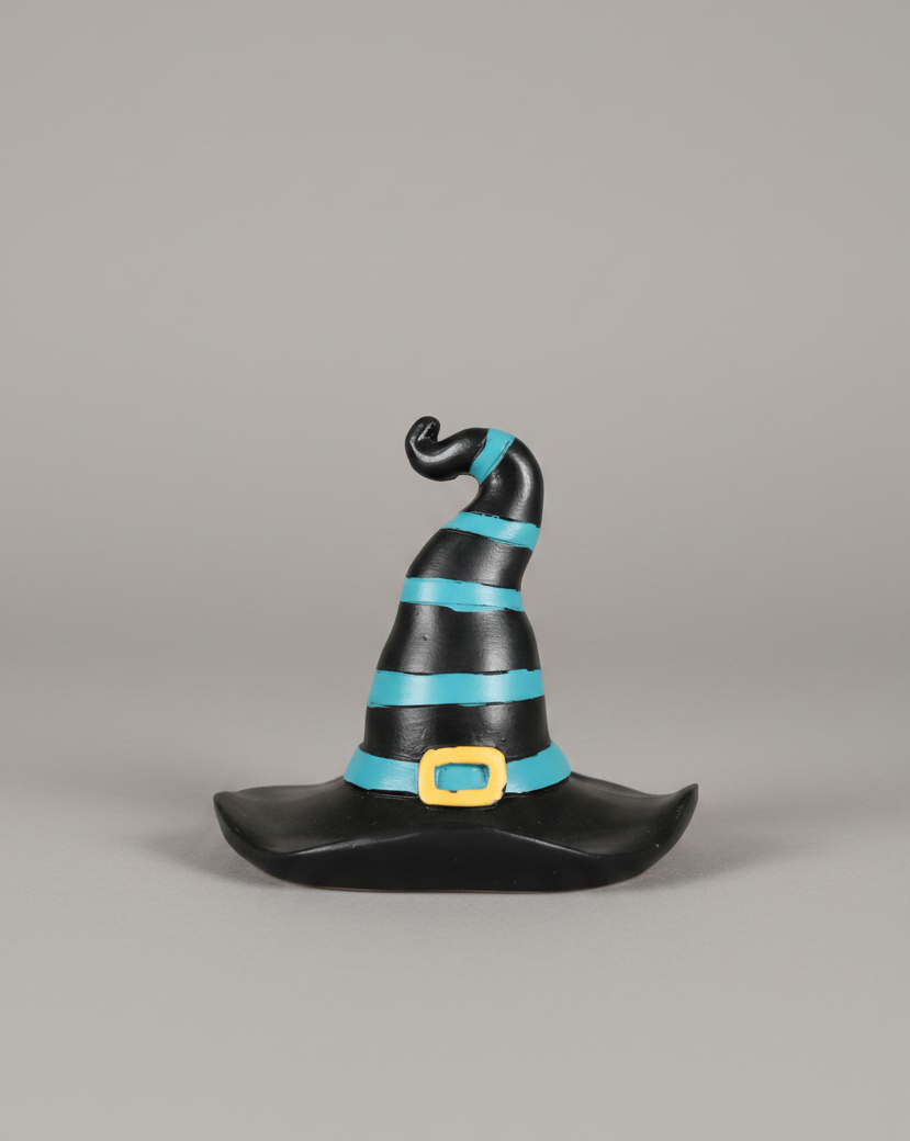 Striped Resin Witch Hat