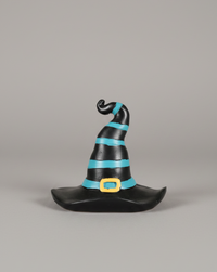 Striped Resin Witch Hat
