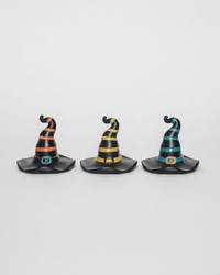 Striped Resin Witch Hat