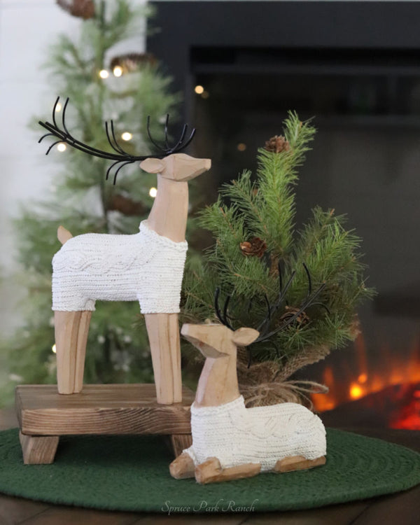 Winter Resin Sweater Deer