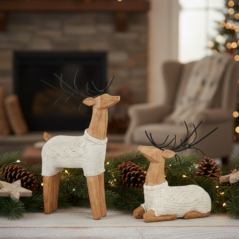 Winter Resin Sweater Deer