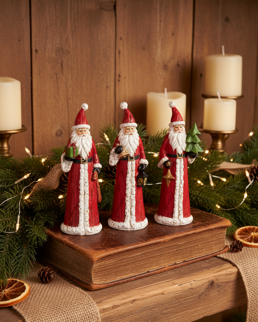 Distressed Vintage Santa Figurine