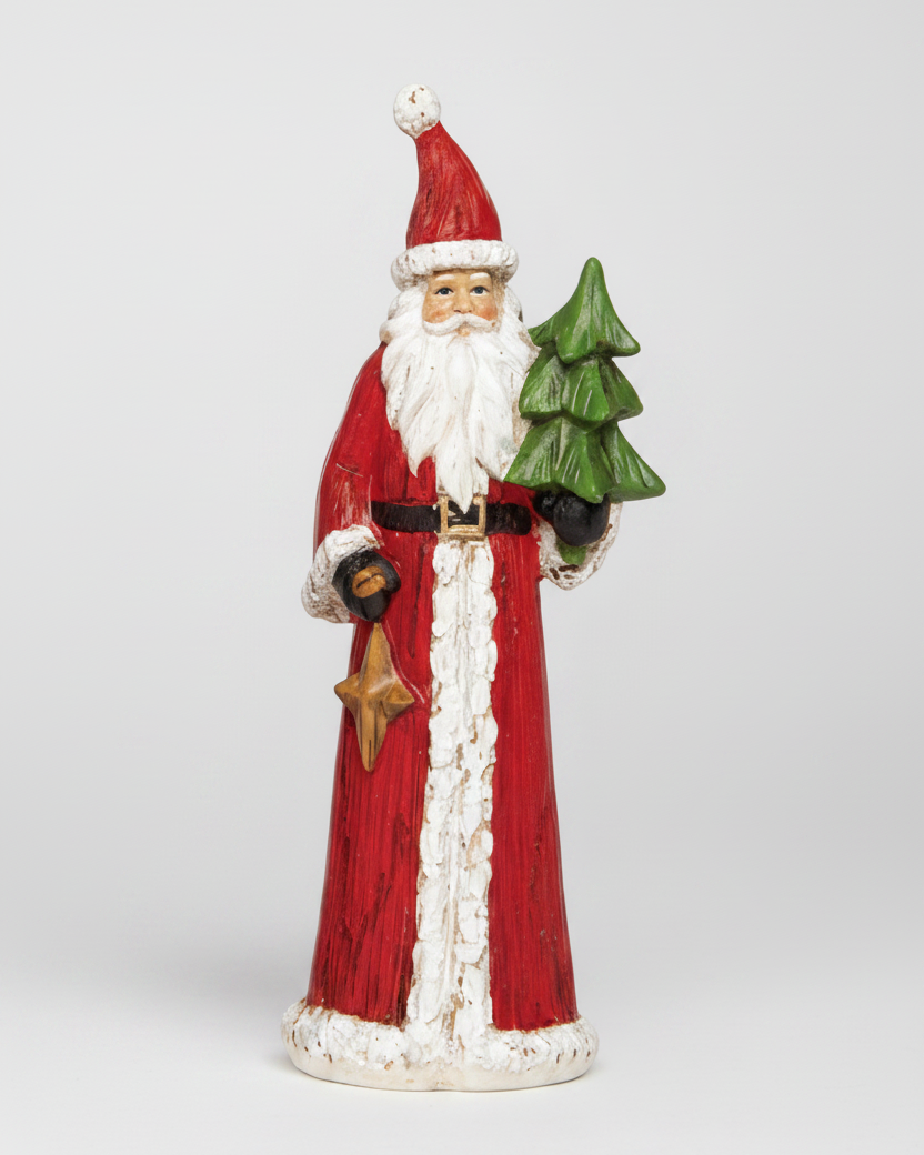 Distressed Vintage Santa Figurine
