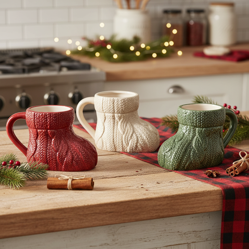 Dolomite Knit Stocking Mug