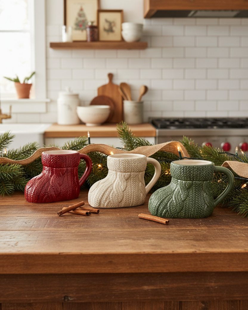 Dolomite Knit Stocking Mug