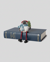 Bundled Up Christmas Bird Shelf Sitter