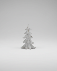 Glittered White Distressed Resin Tree