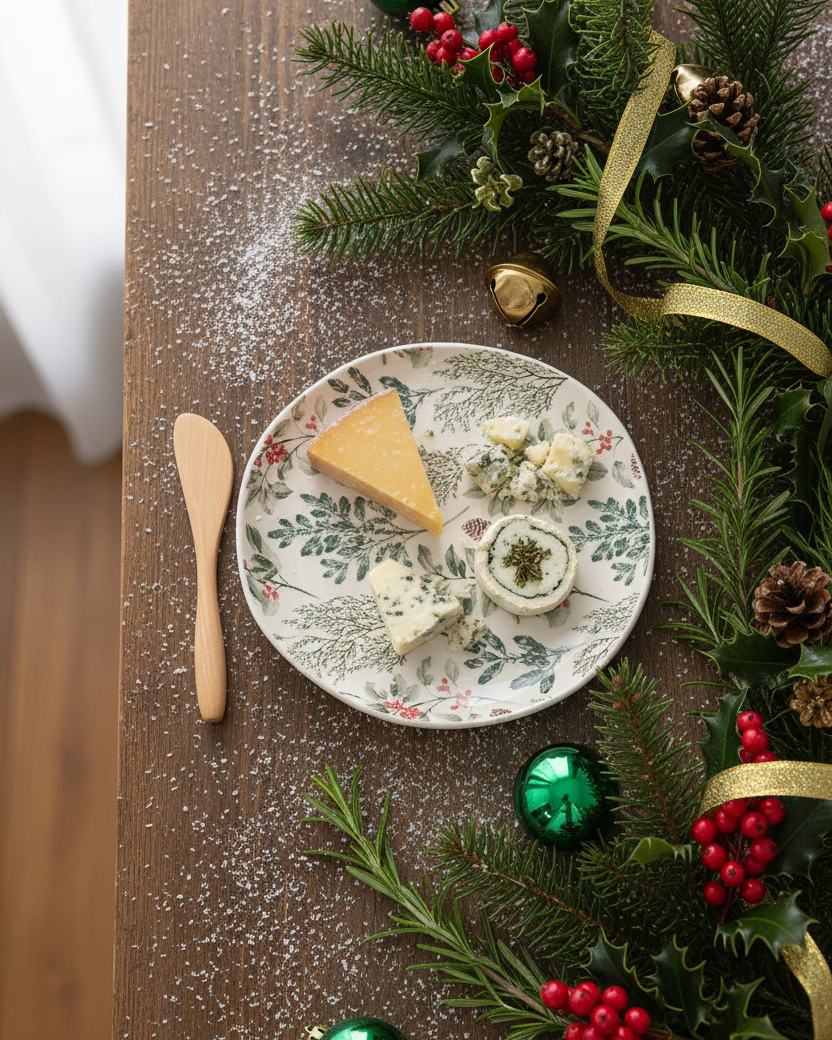 Boughs and Berries Appetizer Plate and Spreader