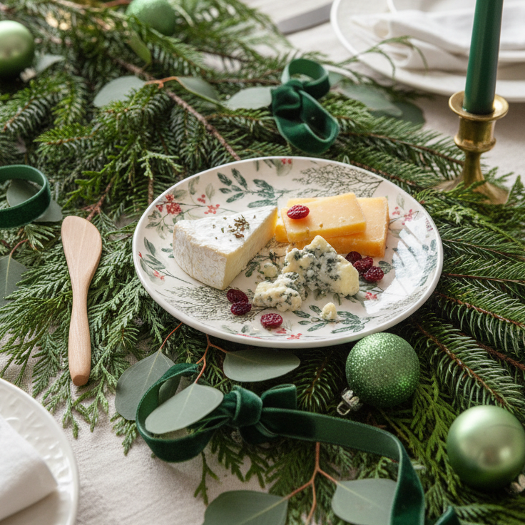 Boughs and Berries Appetizer Plate and Spreader