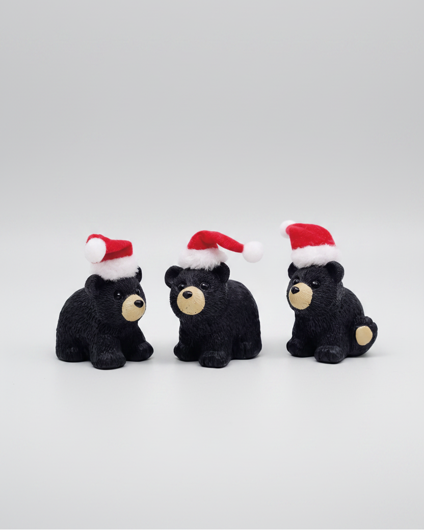 Mini Christmas Black Bears