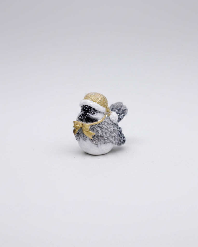 Winter Chickadee with Gold Hat
