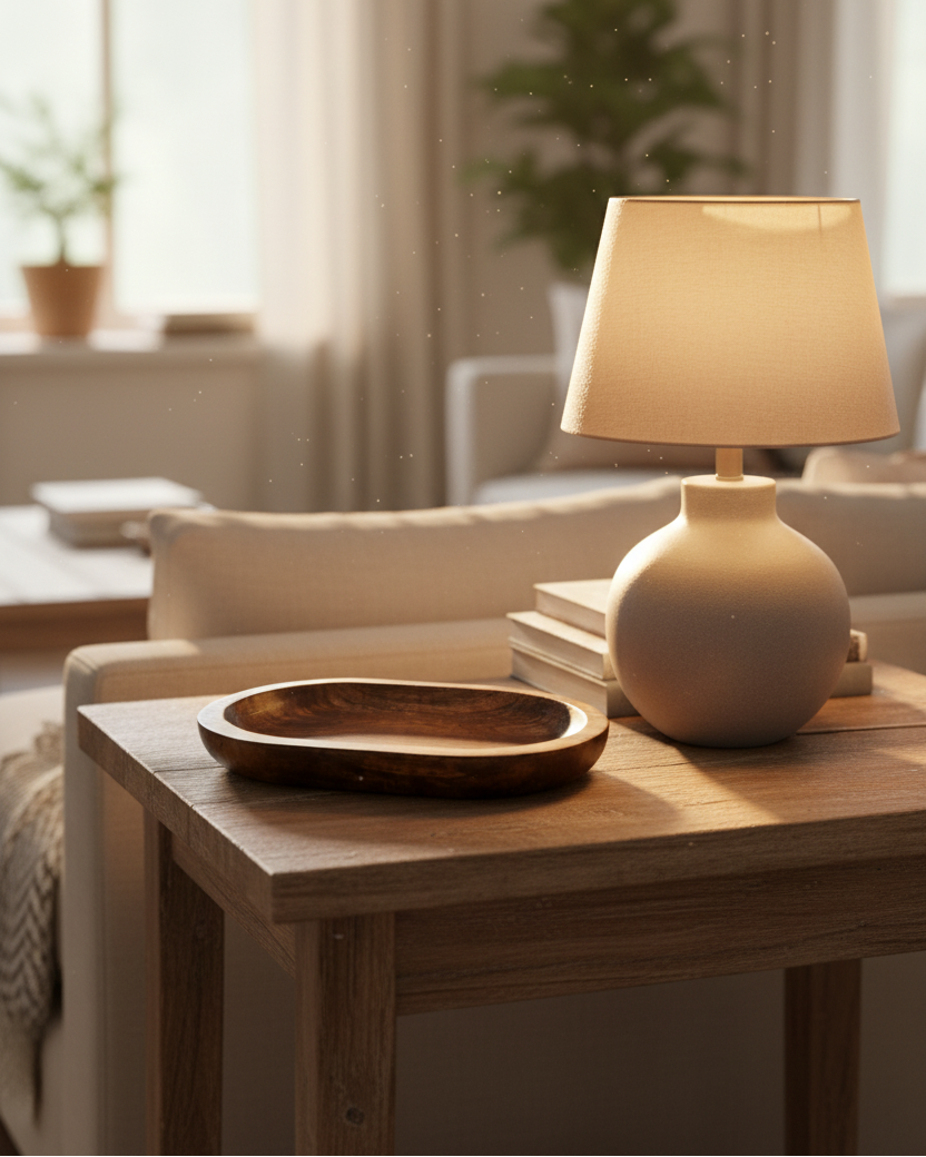 Dark Wood Oval Tray 12"