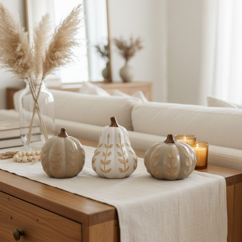 Dolomite Neutral Patterned Pumpkin