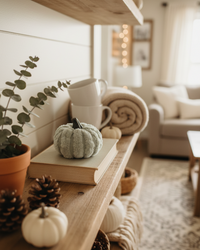 Plush Velvet Neutral Pumpkin