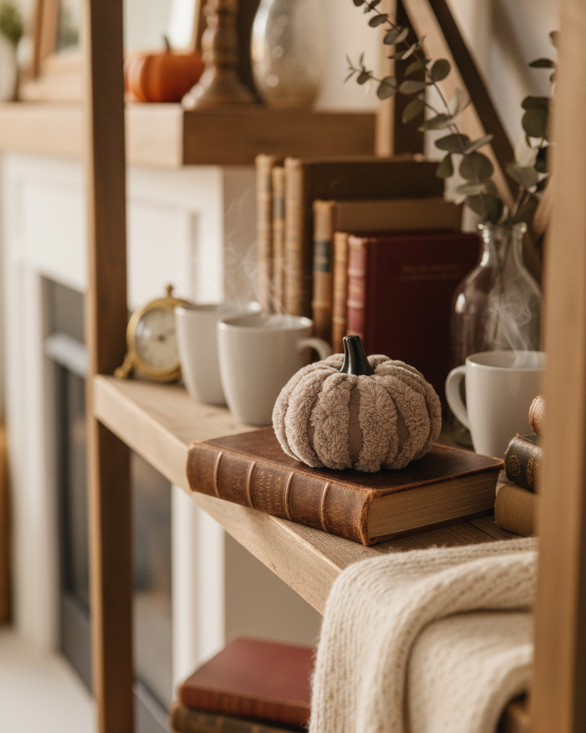 Plush Velvet Neutral Pumpkin