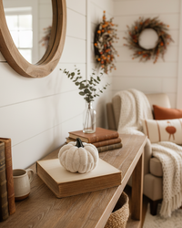 Plush Velvet Neutral Pumpkin