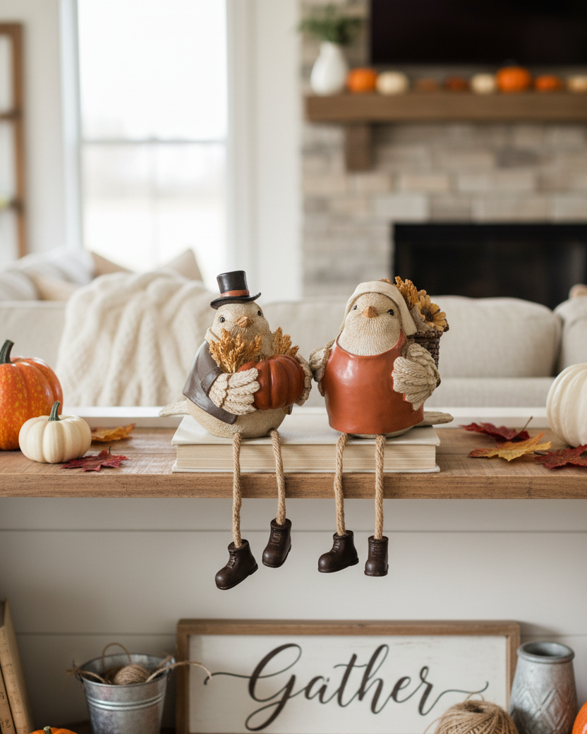 Harvest Bird Shelf Sitter