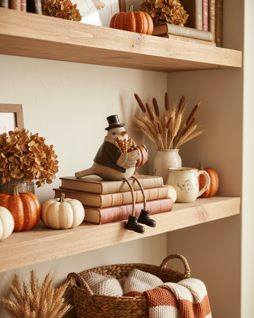 Harvest Bird Shelf Sitter