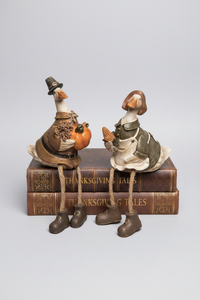 Pilgrim Harvest Goose Shelf Sitter