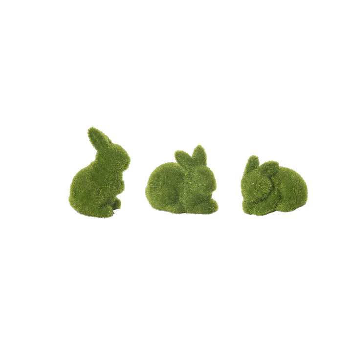Moss Flocked Bunny