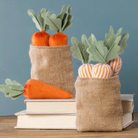 Fabric Spring Carrot in Bag