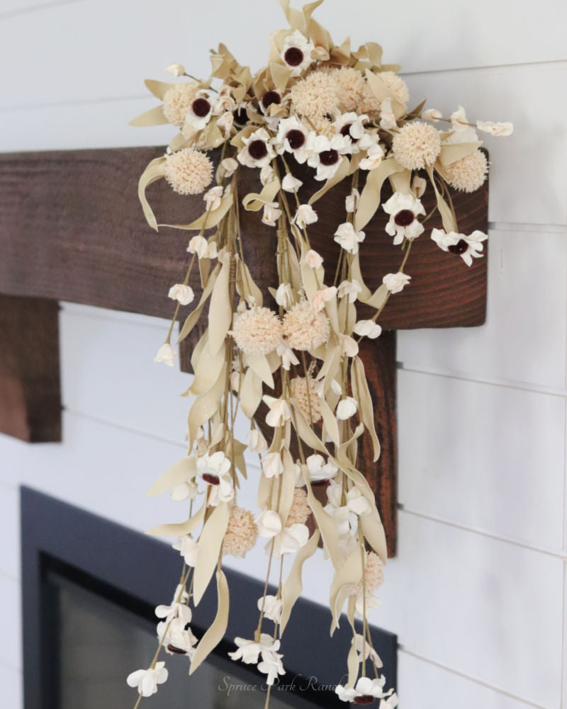 Tan Allium and Blooms Greenery Collection