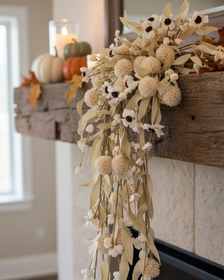 Tan Allium and Blooms Greenery Collection
