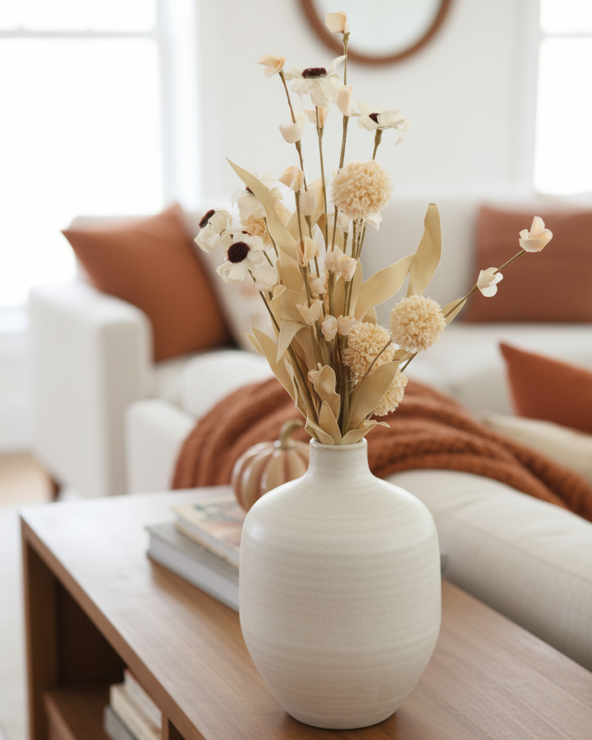 Tan Allium and Blooms Greenery Collection
