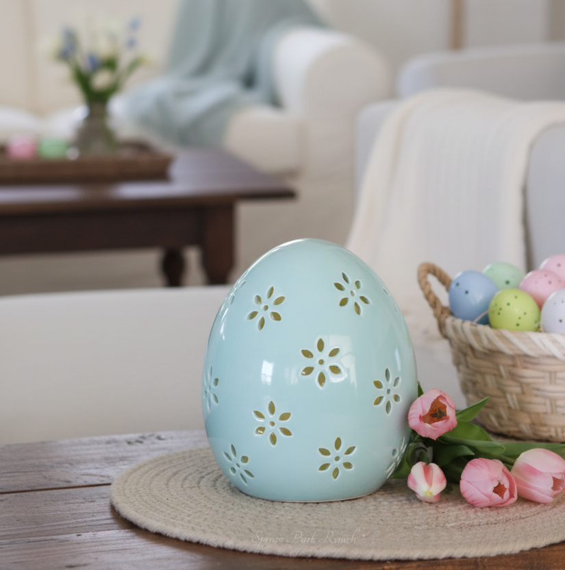 Dolomite Light Up Soft Blue Easter Egg