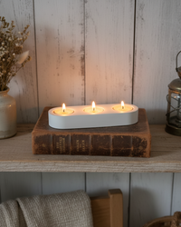 Tealight Holder Trio White
