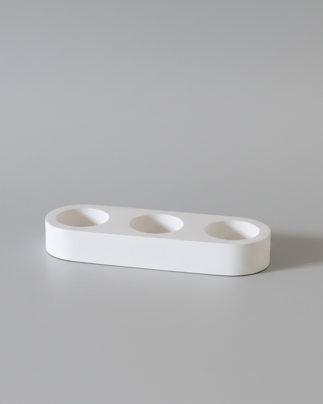 Tealight Holder Trio White