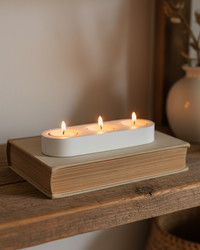 Tealight Holder Trio White