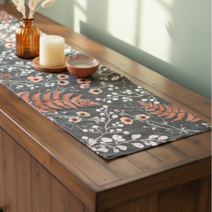 Timeless Flower and Fern Textile Collection