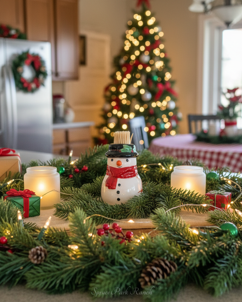 Snowman Toothpick Holder
