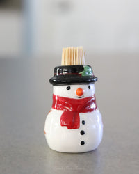 Snowman Toothpick Holder