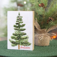 Believe Tree Mango Wood Block