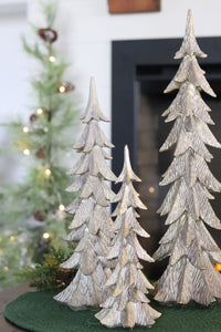 Gold Brushed Resin Christmas Tree