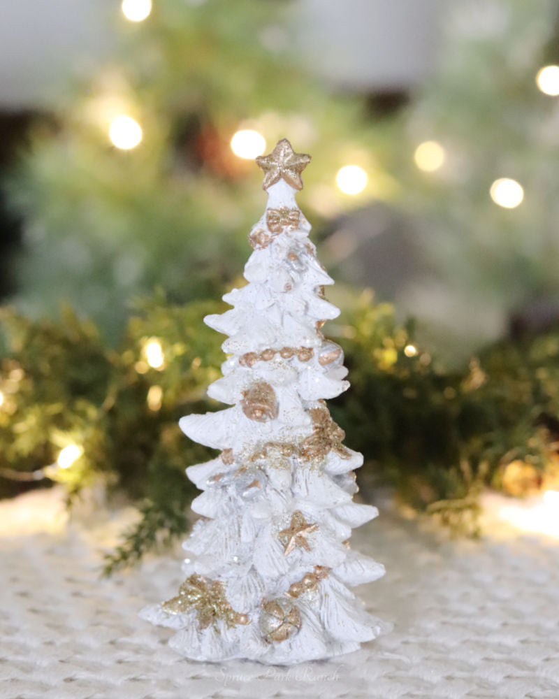Elegant Holiday Tree Figurine