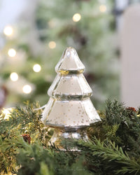 Mini Silver Mercury Glass Christmas Tree