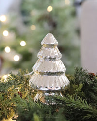 Mini Silver Mercury Glass Christmas Tree