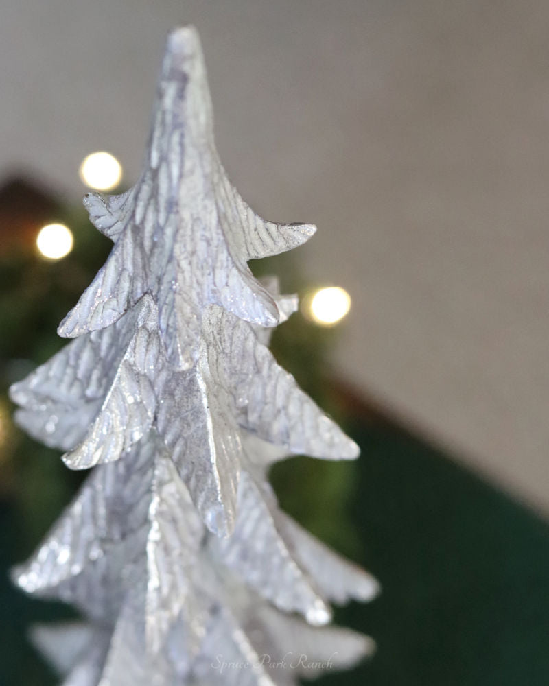 Gold Brushed Resin Christmas Tree